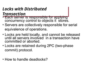 DS_ Distributed transactions and two phase commit | PPT