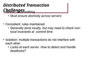 DS_ Distributed transactions and two phase commit | PPT