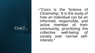 Understanding Civic and Community Engagement: Concepts, Benefits, and ...