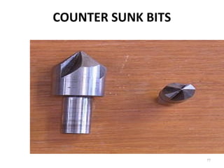 COUNTER SUNK BITS
77
 
