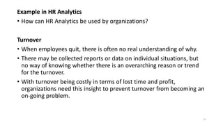 Lecture 1 Human Resource Analytics | PPTX