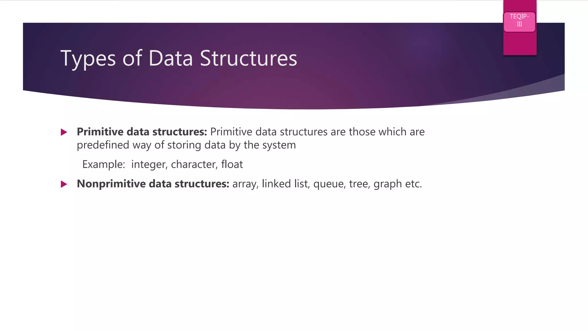 Introduction of data structures | PPT