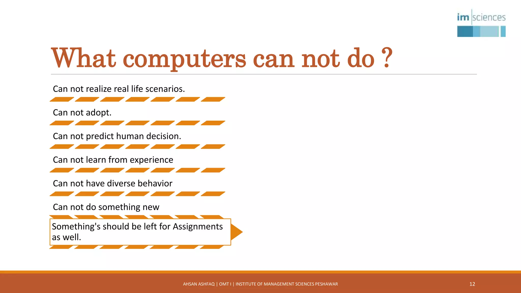Lec 1 introduction to computer -i | PPTX