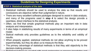 introduction to design of experiments | PPTX