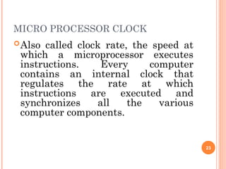 Lec 1 Intro to microprocespoor basic of 8085 | PPT