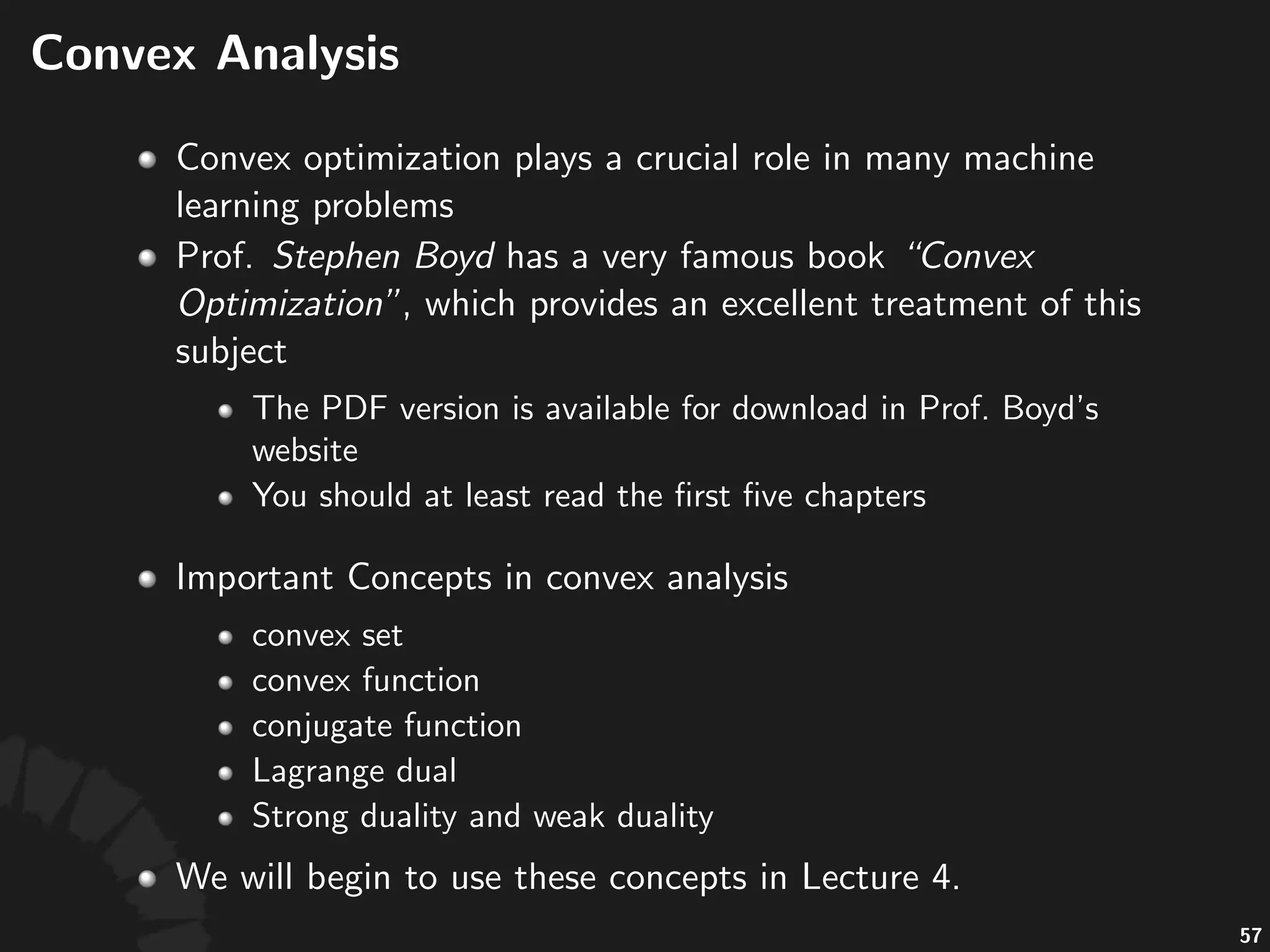 Probability*and*Law
• The%probability%that%the%value%of% %falling%in% %is%
then%given%by%
."
• The%func*on% ,%which%maps%each%Borel%set%
%to%a%probability*value,%is%itself%a%probability*
measure%over% ,%which%is%called%the%law%of% ,%
denoted%by% .
104
 