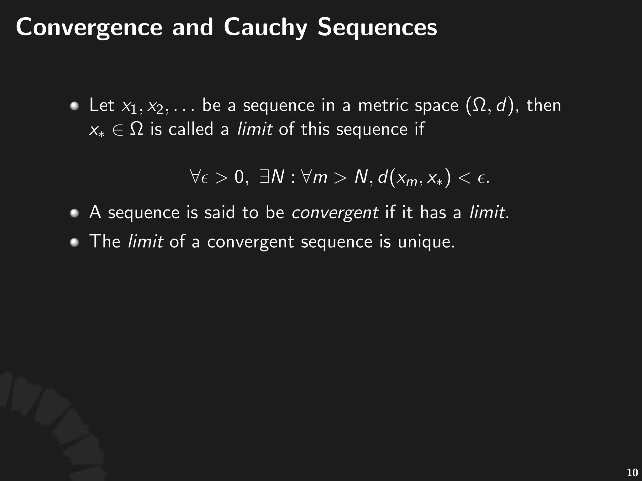 Proper&es(of(Open(and(Closed(Sets
• The%union%of%arbitrary%collec-ons%of%open%sets%is%
open.
• The%intersec-on%of%ﬁnitely+many%open%sets%is%open.%
• The%intersec-on%of%arbitrary%collec-ons%of%closed%
sets%is%closed.
• The%union%of%ﬁnitely+many%closed%sets%is%closed.
15
 
