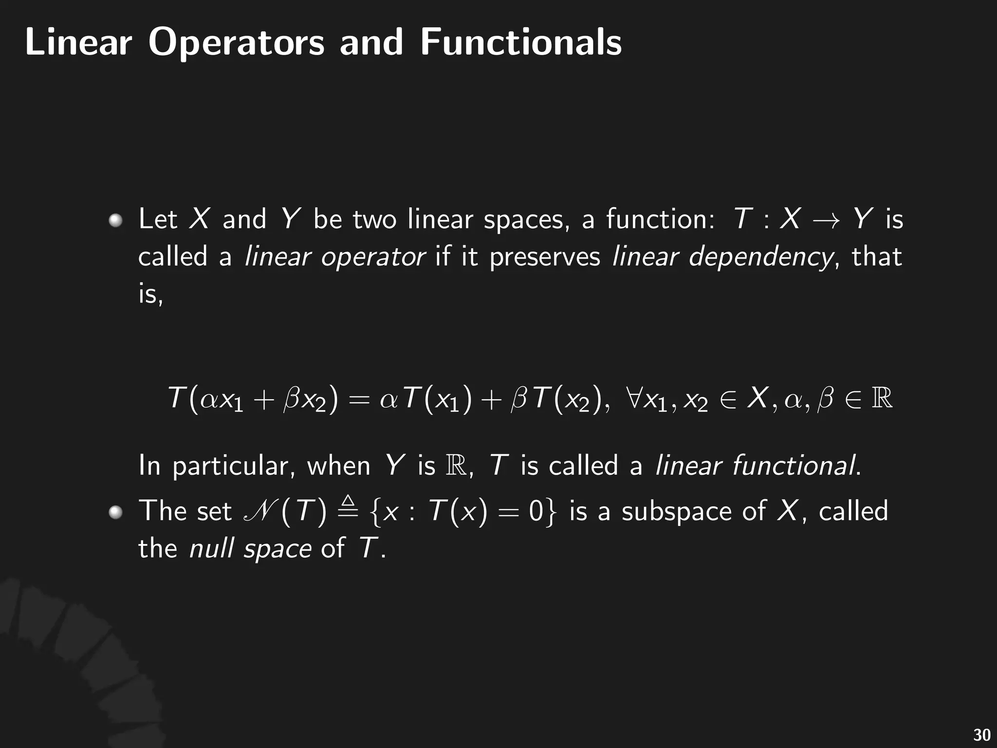 Orthonormal*Basis*of*Hilbert*Space
• (Parseval)theorem)"An"orthonormal"sequence" "is"
total"if"and"only"if
• In$this$case,$each$ $can$be$uniquely$expressed$
as$
53
 