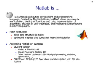 lec1_matlab.ppt basic all operations matlab operations | PPT