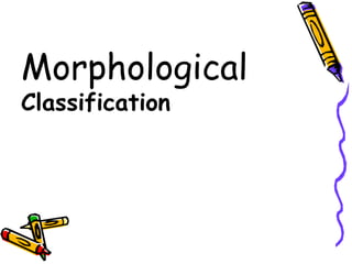 Morphological
Classification
 