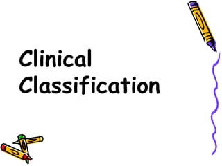 Clinical
Classification
 