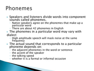 Principal characteristics of speech | PPT