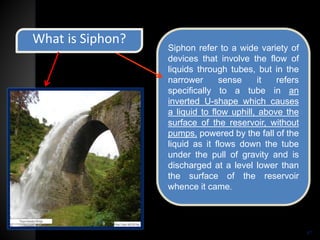 Siphon Examples hydraulic structures | PPTX
