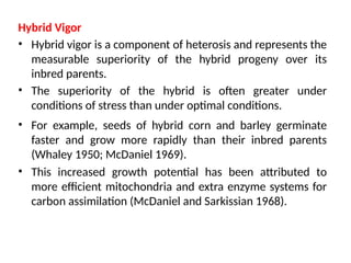 Organic Vigor Example Factors influencing seed vigour - genetic, agronomic, biotic and ...