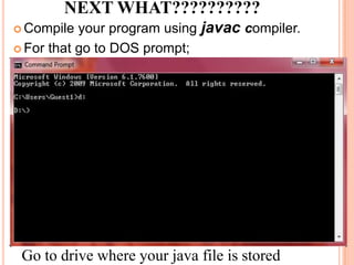 Programming in Java | PPTX