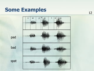 Some Examples   12




 pad


 bad



 spat
 