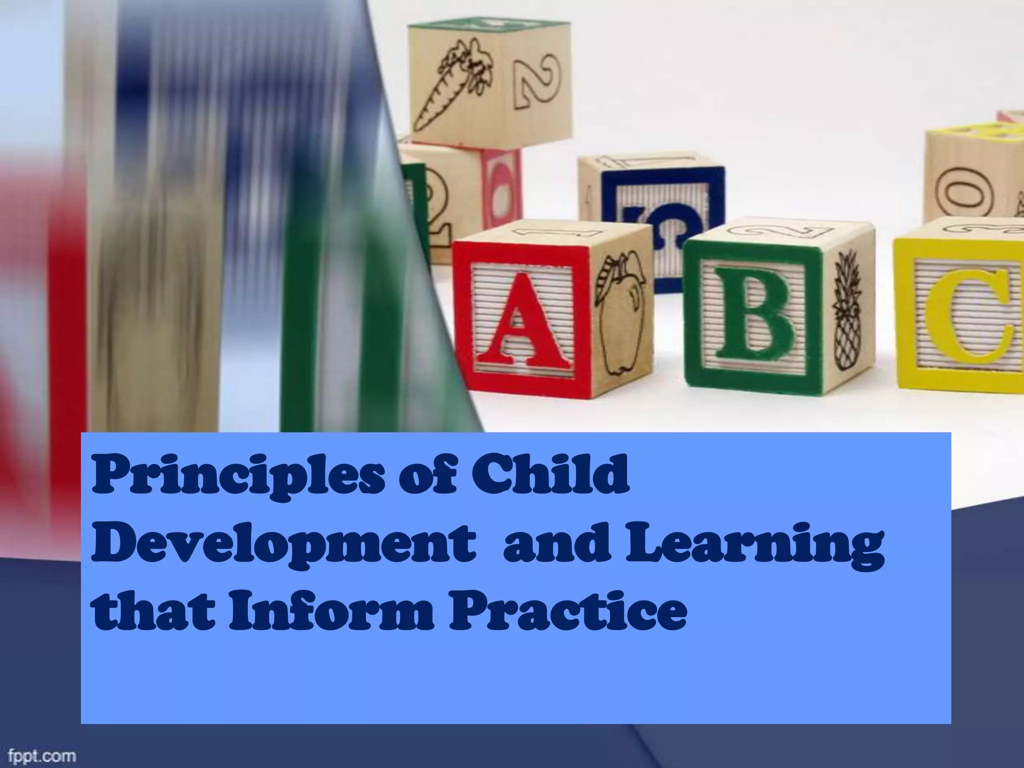 Principles of Child
Development and Learning
that Inform Practice
 