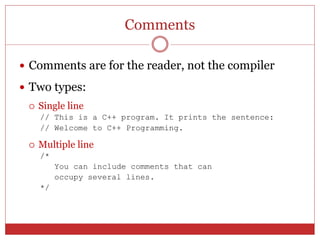 C++ AND CATEGORIES OF SOFTWARE | PPTX