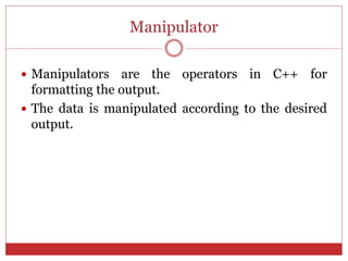 C++ AND CATEGORIES OF SOFTWARE | PPTX