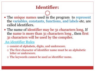 Variable Identifier Program C++ AND CATEGORIES OF SOFTWARE | PPTX