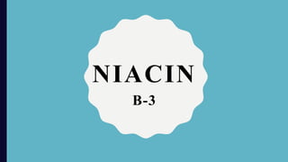 NIACIN
B-3
 