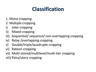 Cropping System Types Ppt Cropping System Types Ppt