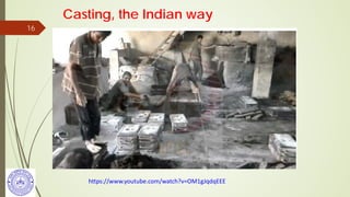 Casting, the Indian way
https://www.youtube.com/watch?v=OM1gJqdqEEE
16
 