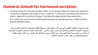 LEC 2 The endocrine system is a messenger system in an organism ...