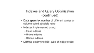 Query optimization in RDBMS and performance tuning | PDF