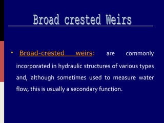 Weirs | PPT