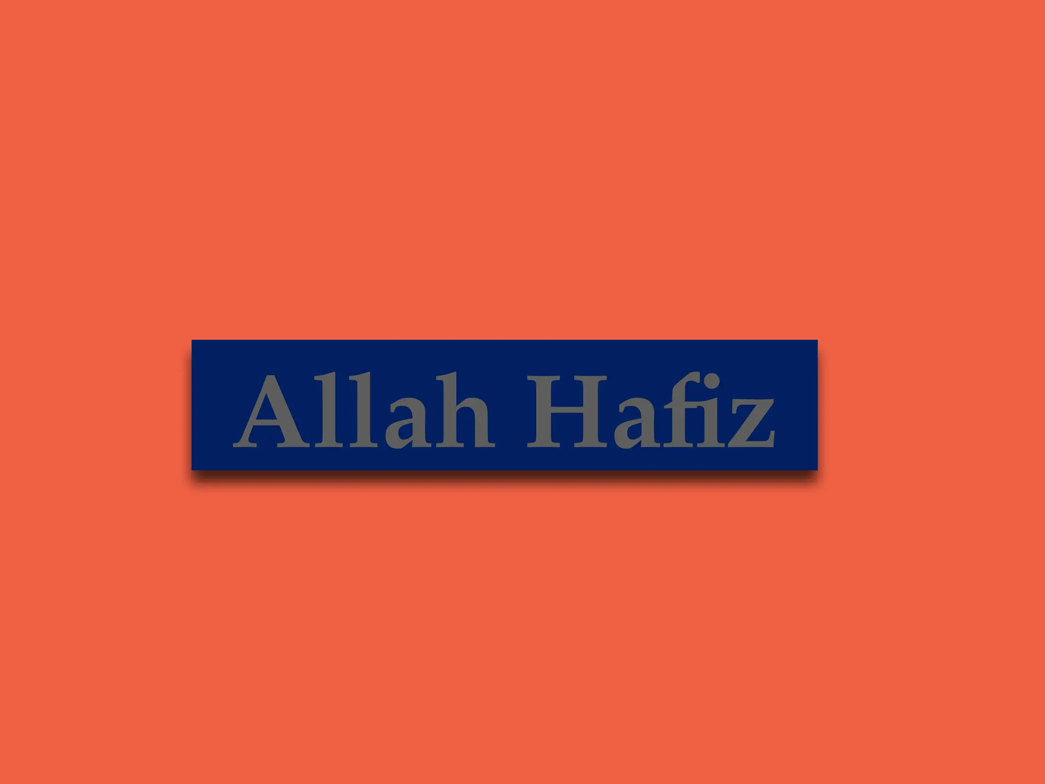 Allah Hafiz
 