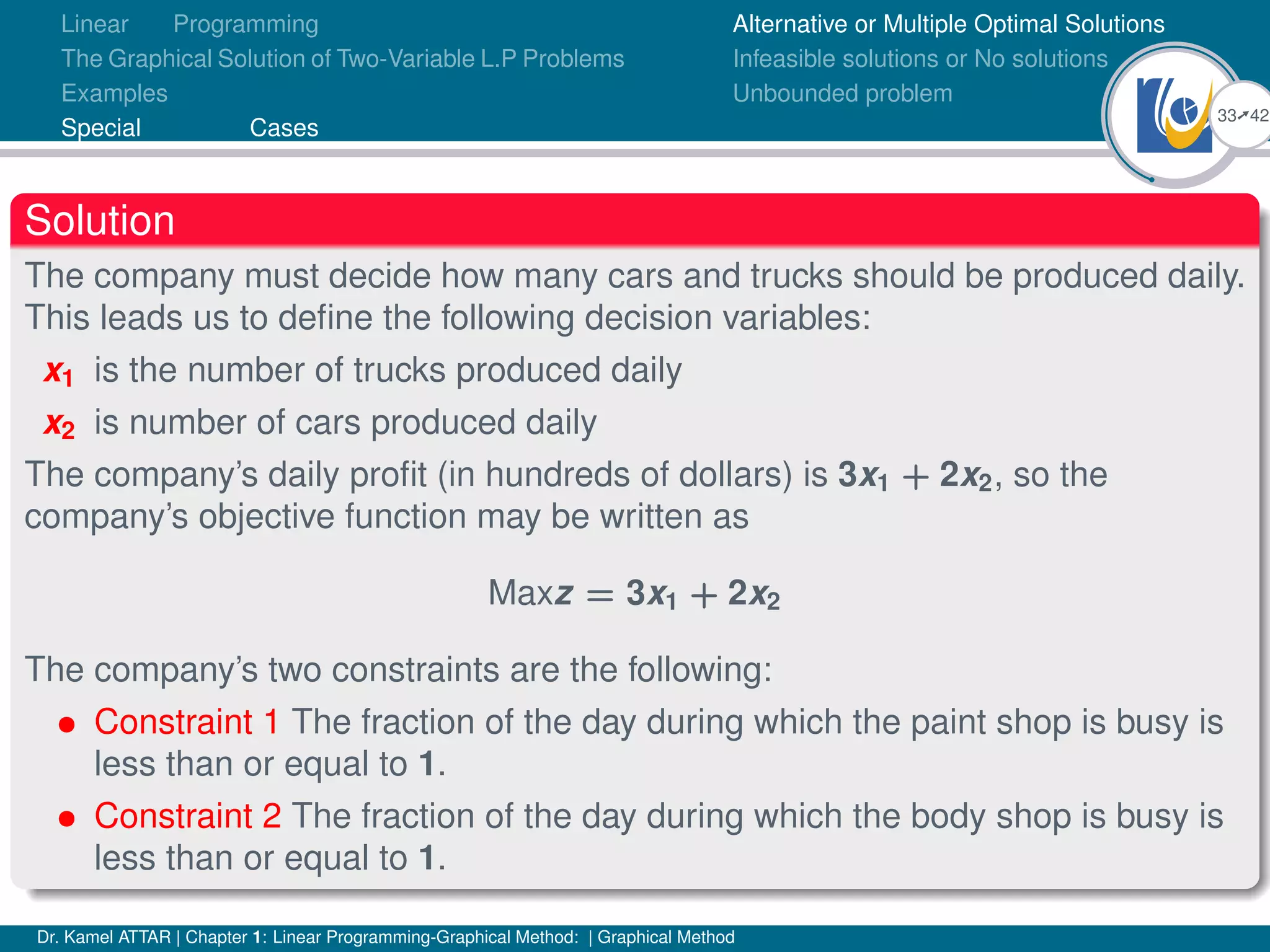 Linear Programming (graphical method) | PDF