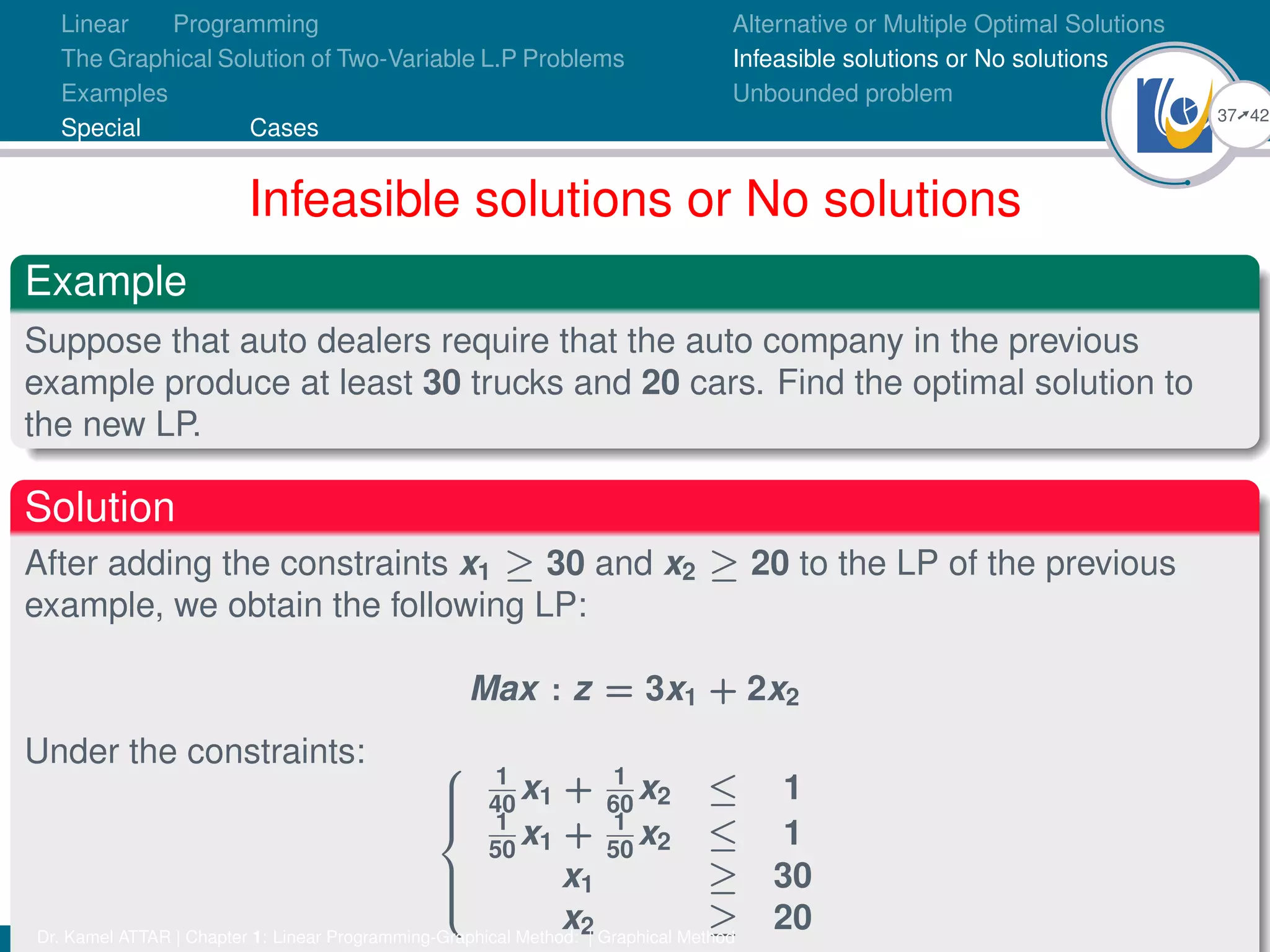 Linear Programming (graphical method) | PDF