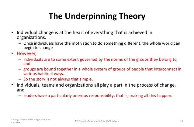 theoretical underpinning theoretical underpinning