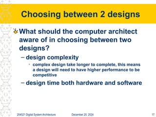Fundamentals of Computer Architecture lecture notes | PPT
