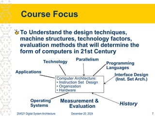 Fundamentals of Computer Architecture lecture notes | PPT
