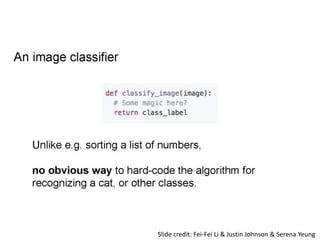 Slide credit: Fei-Fei Li & Justin Johnson & Serena Yeung
 