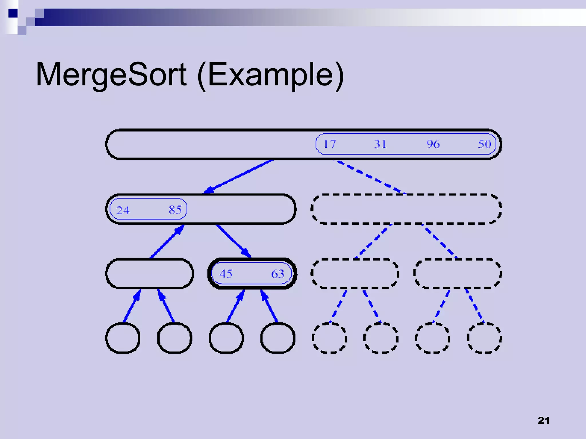 MergeSort (Example)




                      21
 