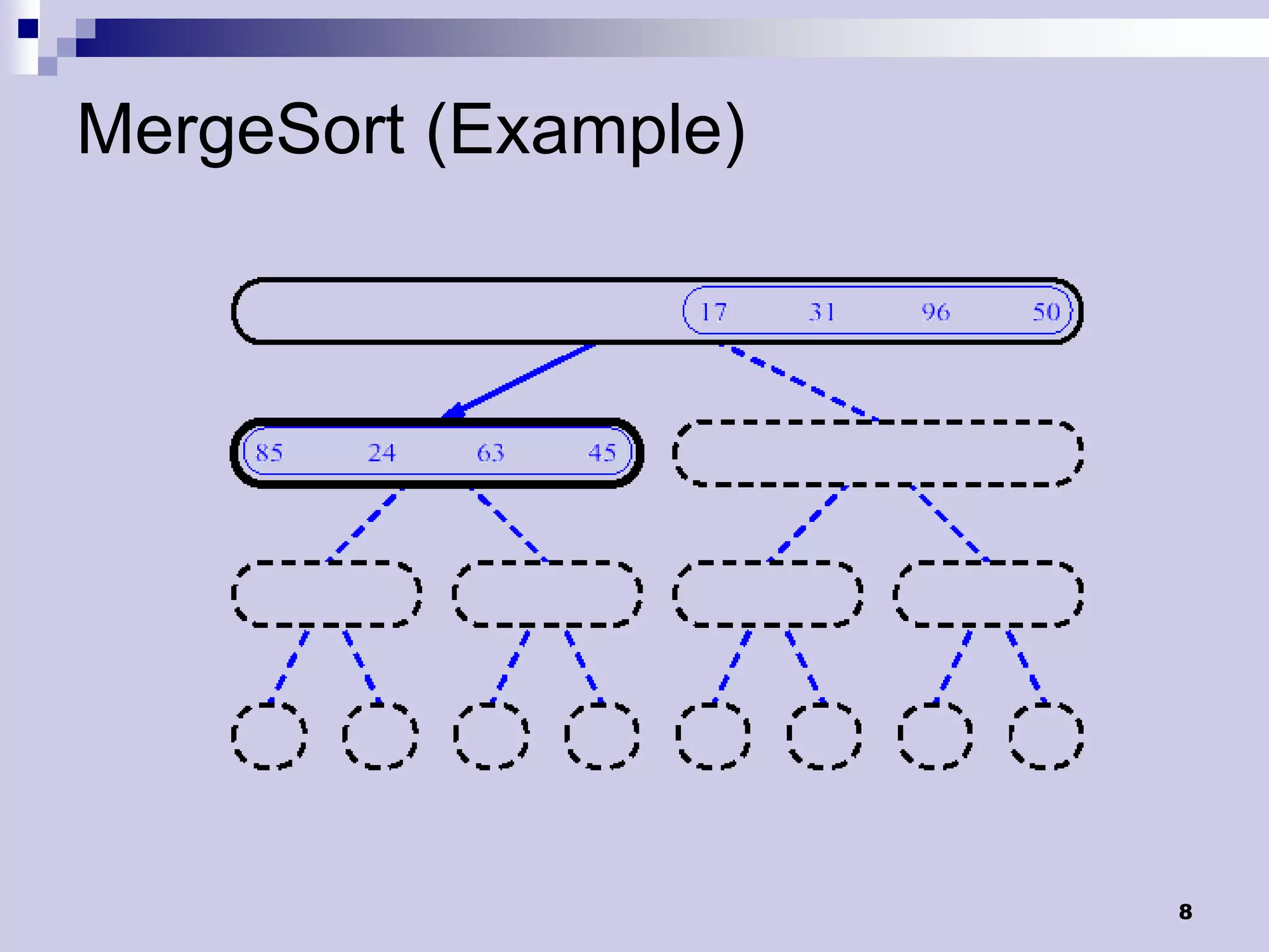 MergeSort (Example)




                      8
 