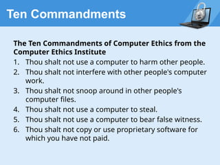 Laws & Ethics.pptx of cyber security course timeline | PPTX