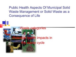 Environmental Engineering (solid waste and its impact) | PPT