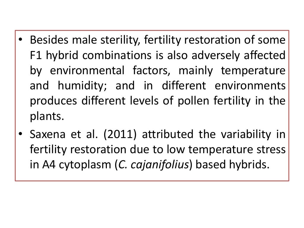 male sterility
