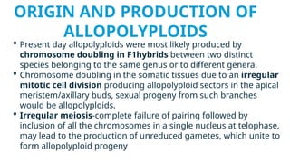ploidy,autoploidy, alloploidy and double hyrbid | PPTX