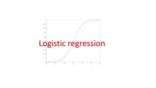Logistic regression
 