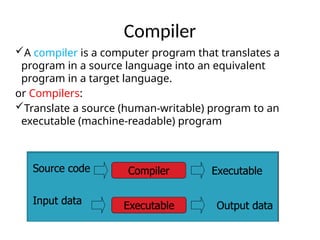 Lec 2 Compiler, Interpreter, linker, loader.pptx