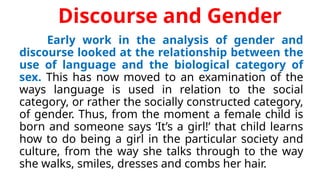 Lec2 Discourse-Society-Gender.pptx lecture | PPTX