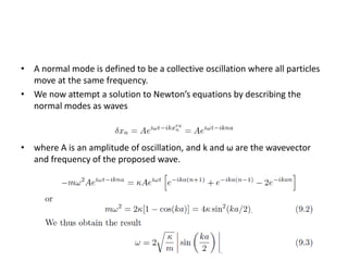 Normal Mode Oscillation Solid state physics Lec2_Lattice updated till 15_2.pdf