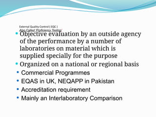 Clinical Hematology quality control laboratory | PPTX