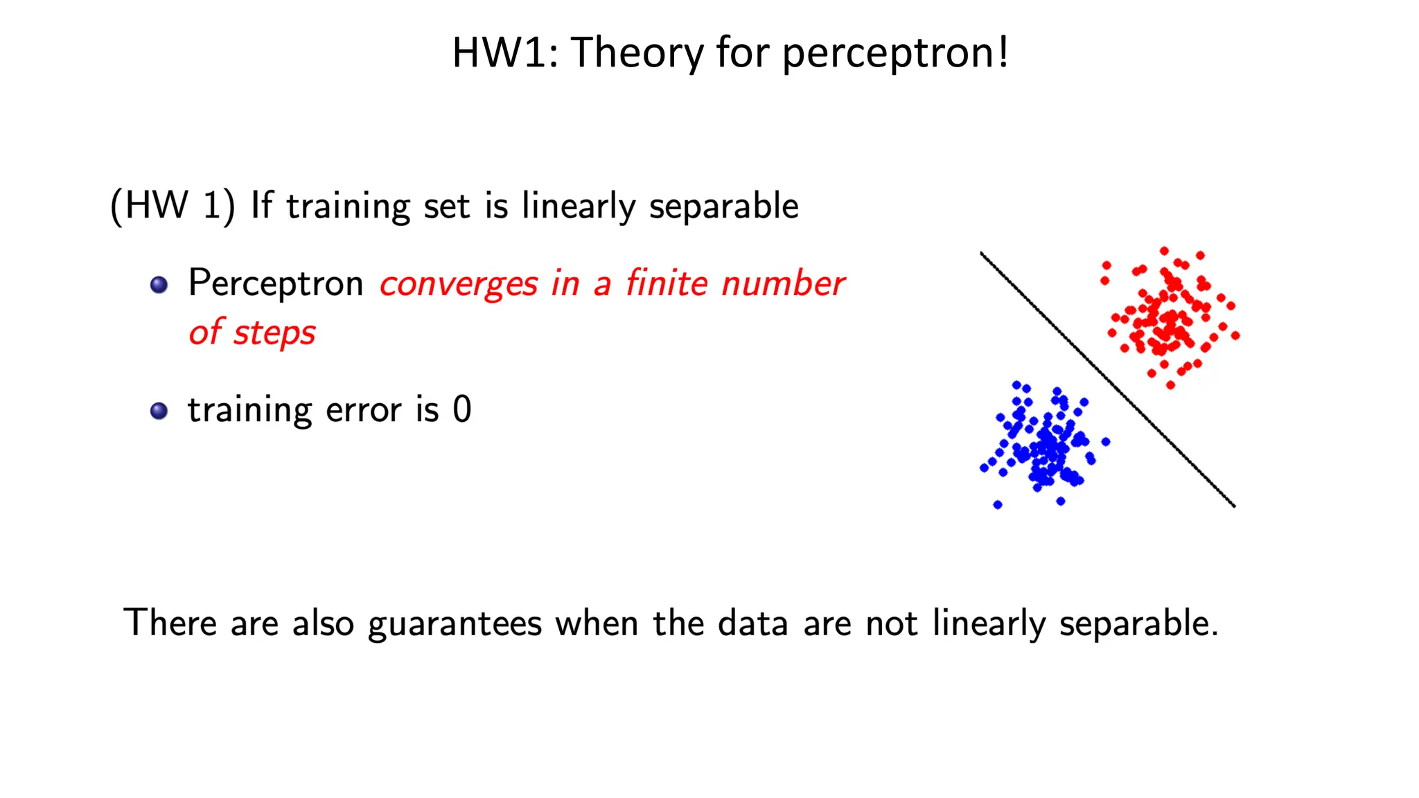 HW1: Theory for perceptron!
 