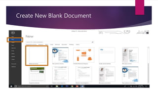 Create New Blank Document
 